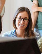 Offshore support center staff