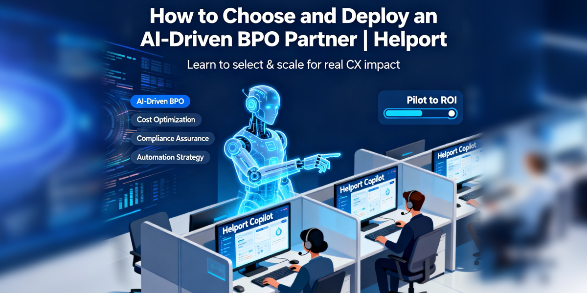 News & Insights Helport Copilot assisting agents in AI-powered BPO contact center.