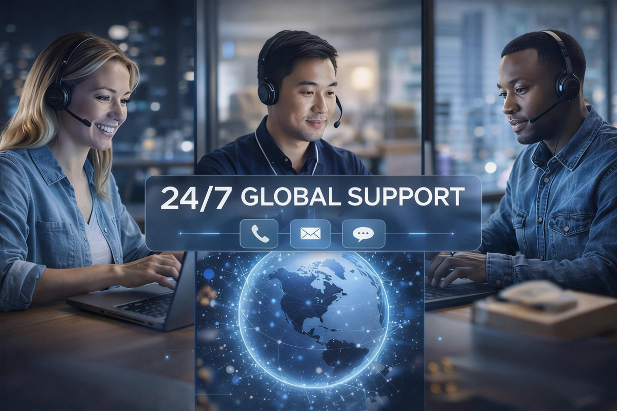 24/7 Global Support
