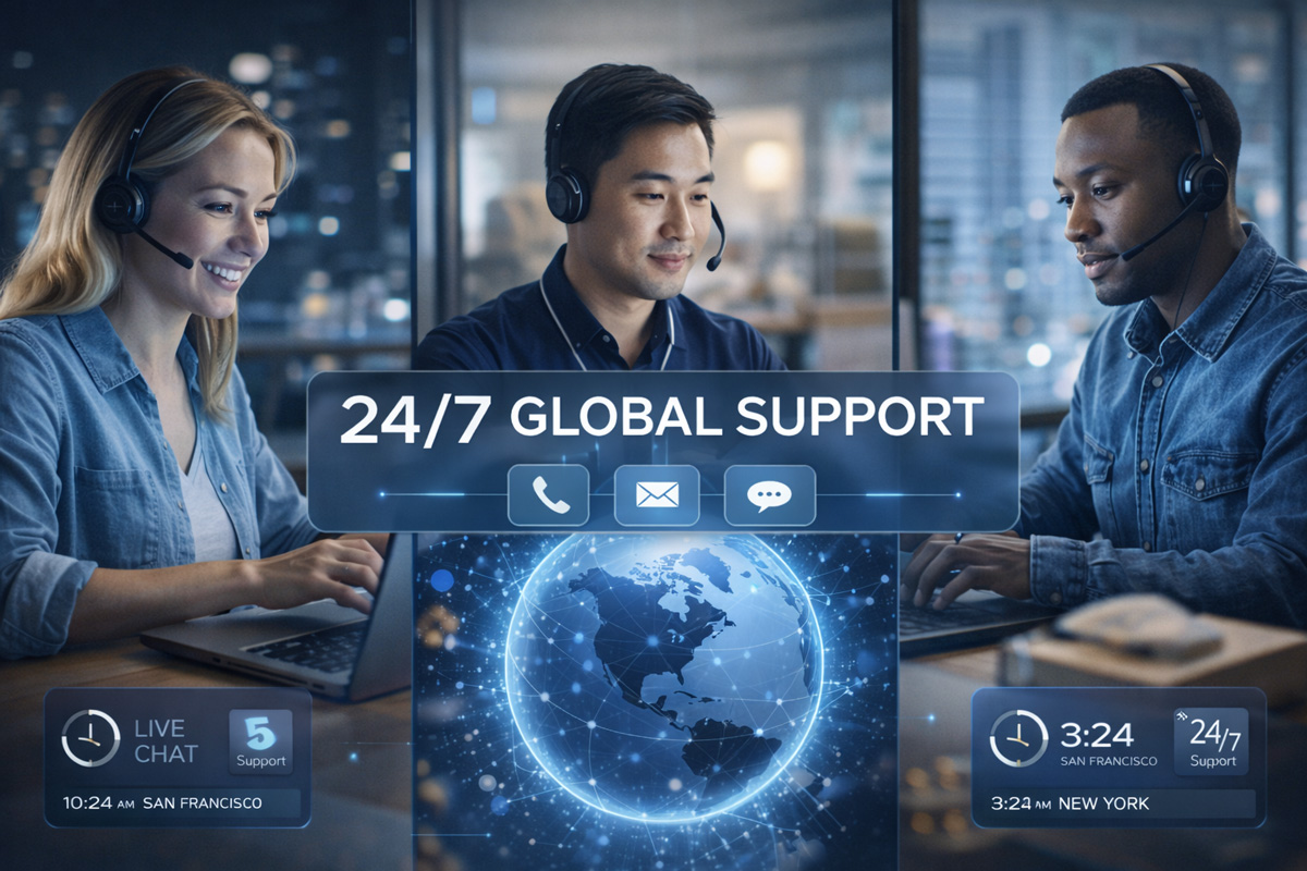 24/7 Global Support